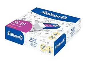 Pelikan Goma de Borrar AL 20 Color Blanco, Adecuada para Dibujo Técnico y Escolar, Goma para Lápiz, Escuela y Oficina, Apto para Niños, Blíster de 20 Piezas, Tamaño 65x21x12mm