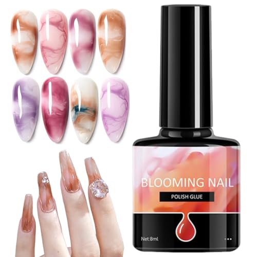 Esmalte Gel, Esmalte de Uñas Acuarela, 7,3ML Esmaltado Degradado Difuminado Transparente para Mujeres Hombres Manicura Salón Hogar