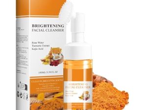 Limpiador Facial de Cúrcuma- Limpieza Profunda, Iluminadora y Purificante – Elimina Impurezas, Grasa y Manchas Oscuras – Previene Brotes – Para Todo Tipo de Piel – Diaria (1)