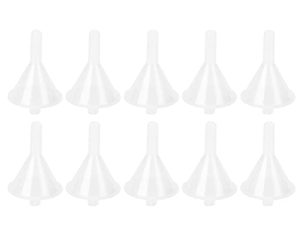 Embudos Transparentes, Yosoo 10 Embudos Transparentes Pequeños Herramientas de Llenado Multiusos para Perfumes de Líquidos Cosméticos