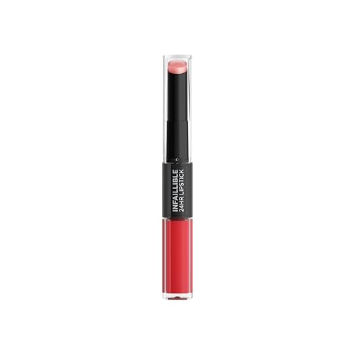L'Oreal Paris Pintalabios Permanente de Larga Duración Infalible 24H Lipstick, Color Rojo Tono 506 Infalible