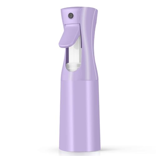 Alaoo Botella Pulverizador Agua Peluqueria,200ML Reutilizable Fina Niebla Pulverizador Continuo Pulverizado,Botella de Spray para Cabello,Para Peluquería,Cuidado de Piel,Mascota,Morado