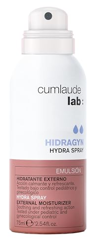 Cumlaude Lab - Hydra Spray, Bruma Hidratante Íntima 360º, con Ácido Hialurónico, Aloe Vera y Alantoína, Hidrata, Calma, Refresca y Protege la Zona Íntima Externa - 75 ml