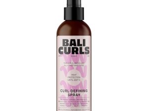 Bali Curls Curl Leave In Diffusing-Heat Protection Spray – Spray de protección térmica definitiva para cabello rizado – Protección térmica nutritiva para el cabello – Para rizos sanos y protegidos