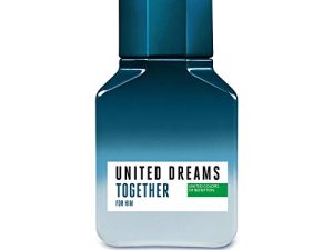 United Colors of Benetton Dreams Together, Eau de Toilette para Hombre, Fragancia fresca, casual y masculina, Notas cítricas y de especias, Optimo para uso diario, 100 ml