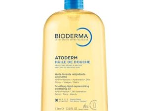 BIODERMA Atoderm Aceite de Ducha – Limpiador Calmante y Antirritante – Confort Inmediato e Hidratación Durante 24 Horas – Pieles Sensibles, Muy Secas o Irritadas – Envase con Dosificador de 1 l