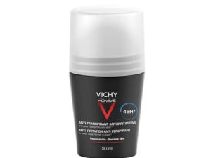 Vichy Homme, Desodorante Roll-On Anti-Transpirante 48 H, 50 ml