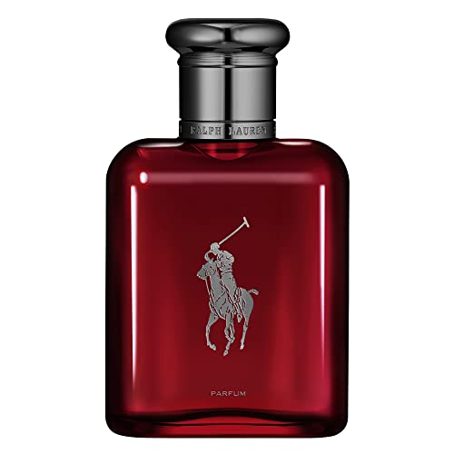 Ralph Lauren Polo Red Parfum, Aroma Ambarado y Amaderado, Fragancia Intensa e Impactante, Duración Prolongada, Perfume de Lujo para Hombres, 75 ml.