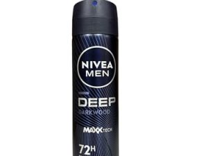 Nivea Men Deep Black Dry & Clean, Desodorante Antitranspirante, 150ml