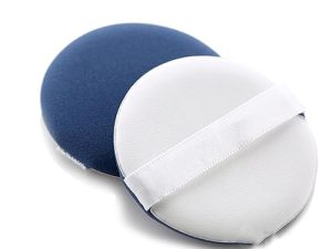 Ipetboom Borla De Maquillaje Facial Esponja Para Polvos 1 Unidad Tamaño Mediano Azul No Látex Profesional Para Todo Tipo De Piel Uso Facial