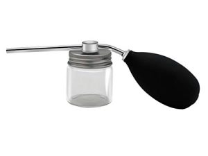 Beaupretty botella pulverizadora de polvo aplicador de fibra capilar botella pulverizadora de polvo de goma para peluquería