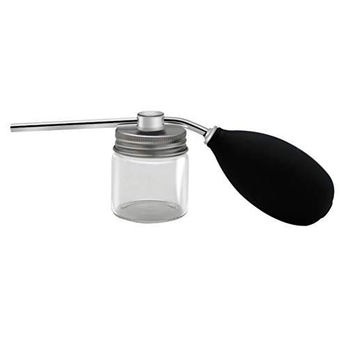 Beaupretty botella pulverizadora de polvo aplicador de fibra capilar botella pulverizadora de polvo de goma para peluquería