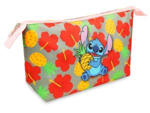 Disney Neceser Mujer Cosméticos Estuche Neceser Maquillaje Makeup Bag Bolsa de Aseo Mujer Viaje Accesorios Mickey Lilo y Stitch Regalos Niña Chica Adolescente Mujer (Multicolor)