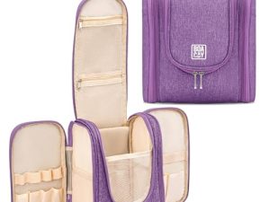 BOACAY Neceser para Mujer y Hombre, Bolsa de Aseo Colgante, Bolso de Baño para Viaje, Organizador de Maquillaje, Kit para Cosméticos, Accesorios