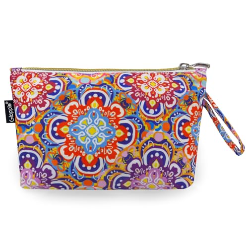 Gloppie Neceser Mujer Viaje Pequeño Maquillaje Estuches Impermeable Makeup Organizer Estuche de Aseo Elegante, Estilo Nacional