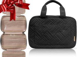 BOACAY Neceser para Mujer y Niña, Bolsa de Aseo Colgante, Bolso de Baño para Viaje, Organizador de Maquillaje, Kit para Cosméticos, Accesorios