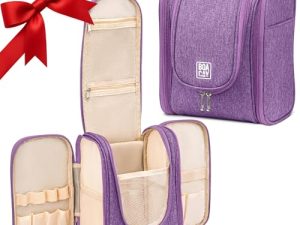 BOACAY Neceser para Mujer y Hombre, Bolsa de Aseo Colgante, Bolso de Baño para Viaje, Organizador de Maquillaje, Kit para Cosméticos, Accesorios