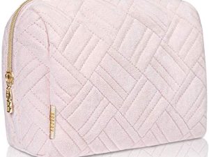 BOACAY Neceser de Maquillaje Grande, Bolsa de Aseo de Viaje, Mujer y Niña, Organizador para Bolso, Estuche para Cosméticos, Cepillos, Accesorios