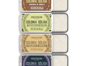Viking Revolution – Colonia Hombre – Perfume Sólido Hombre con Madera de Cedro, Salvia Esclarea, Vetiver, Sándalo – Regalo Hombre – Paquete de 4 x 14 g