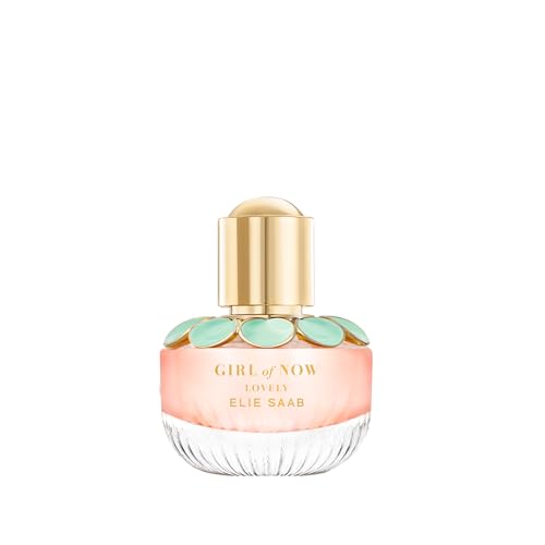Elie Saab Girl of Now Lovely 30 ml – Eau de Parfum para Mujer – Fragancia Floral Gourmand – Efervescentes Notas de Mandarina, Pera, Flor de Ormond y Haba Tonka – Botella de Cristal Transparente