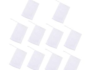 FOMIYES 10piezas Burbujas y Limpieza Bolsa De Malla Espumosa Para Ducha Unidades Blanca