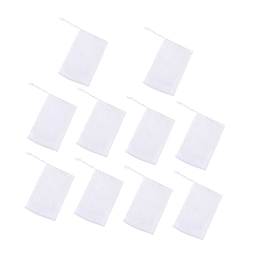 FOMIYES 10piezas Burbujas y Limpieza Bolsa De Malla Espumosa Para Ducha Unidades Blanca