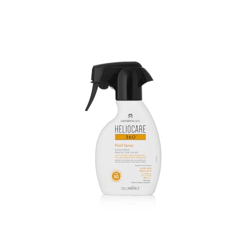 Cantabria Labs - Heliocare 360º Fluid Spray SPF 50-250ml - Protección Solar de Textura Ligera - Alta Tolerancia - Resistente al Agua