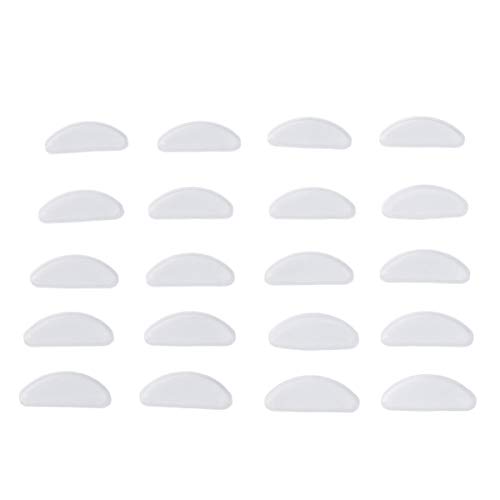 BESPORTBLE 10pares Almohadillas Nasales Autoadhesivas Para Gafas Antideslizante Silicona Para