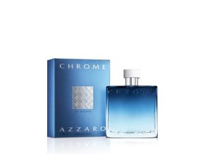 Azzaro Chrome Eau de Parfum, Perfume Fresco y Acuático para Hombre, Fragancia Intensa y Amaderada, Notas de Mandarina Verde, Lavandín y Esencia de Pino, Larga Duración y de Uso Diario, 100 ml