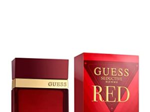 GUESS Seductive Red, Eau de Toilette, Perfume Hombre, Oriental Especiado, Perfume Elegante de Larga Duración, 50 ml
