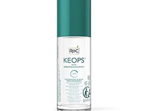 RoC – KEOPS Desodorante Roll-on Piel Normal – Antitranspirante – Eficacia 48 Horas – Reduce la Humedad y el Malestar – Sin Alcohol y Sin Fragancia – 30 ml