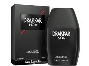 Drakkar Noir de Guy Laroche – Eau de Toilette Sensuel & Intrépide – Boisé et Aromatique, Notes de Mousse de Chêne, Patchouli et Sapin Baumier – Parfum pour Homme – 100 ml