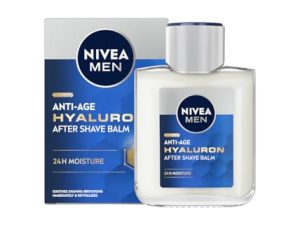 NIVEA MEN Hyaluron Bálsamo After Shave Antiedad con Ácido Hialurónico (1 x 100 ml), bálsamo hidratante para calmar la piel tras el afeitado, bálsamo facial refrescante