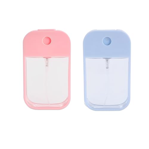OUDQFCJ 2 Botellas Reutilizables Mini Pulverizador de Neblina Fina para Perfume, Líquidos de Cuidado Corporal, Cosméticos (45ml)