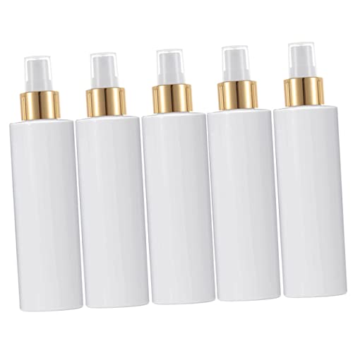 OATIPHO 5piezas Botellas De Spray Multiusos Pulverizador De Para Cosméticos y Viajes De Blanco De Pet Portátiles