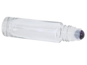 Botella Enrollable de Aceite Esencial, Botella Enrollable Duradera Y Liviana Sellado Y a Prueba de Fugas para Perfume Y Brillo de Labios para Viajes(Amatista)