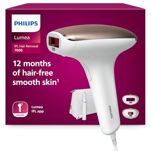 Philips Lumea Advanced BRI921/00 - Depiladora Luz Pulsada para la Depilación Permanente del Vello Visible en Casa con sensor de tono de piel, 2 Cabezales para Cuerpo y Cara y lápiz recortador compacto