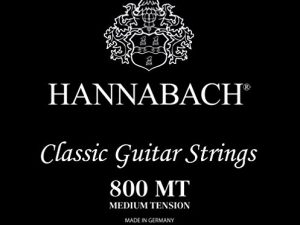 Hannabach Cuerdas Para Guitarra Clasica Serie 800 Medium Tension Juego 3 Cuerdas Agudas