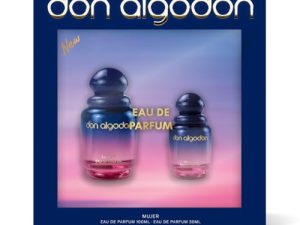 Don Algodón Set Eau de Parfum Mujer | 100 ml + 30 ml | Perfume floral gourmand con lirios del desierto, coco e iris | Fragancia intensa, femenina y elegante | Ideal para regalo