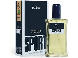 PRADY – Colonia Gold Sport Hombre – 100ml – Fragancia Vibrante y Enérgica
