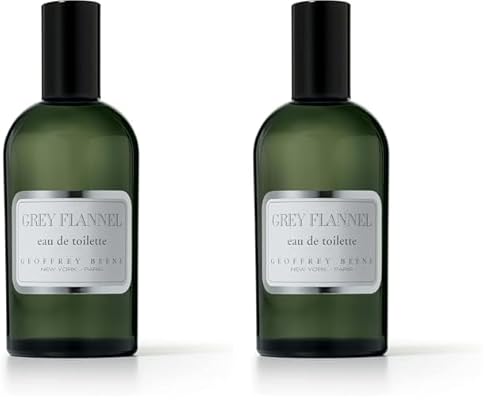 Geoffrey Beene - Grey Flannel, Eau de Toilette, Fragancia en Spray, Amaderada y Oriental, Presentación en Caja, Perfume para Hombre - 120 ml (Paquete de 2)