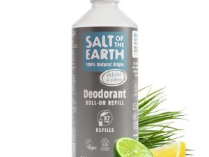 Recambio de desodorante natural en roll-on Salt of the Earth – Vetiver y cítricos – Vegano, aprobado por Leaping Bunny, fabricado en el Reino Unido – 525ml