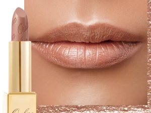 OULAC Pintalabios Oro Desnudo Brillo Metálico, Brillo 3D de Larga Duración, Barras de Labios de Alta Pigmentación y Cobertura Total, Fórmula Cremosa e Hidratante, Vegan, 4.3 g, (10) Sahara Gold