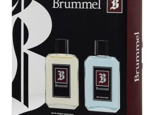 BRUMMEL – Clásica Colonia 125 ml + After Shave 125 ml, Estuche de Regalo Hombre, Pack 2 Piezas, Eau de Toilette Hombre, Elegante y Sofisticado, Aroma Cítrico Especiado, Fragancia Fresca y Duradera