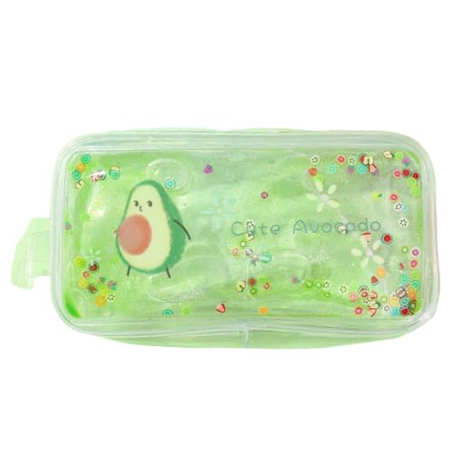 OFFIGAM Bolsa Maquillaje Transparente Neceser Portátil Viaje Diseño Unicornio Compacta Ligera para Cosméticos y Aseo Personal Mujer