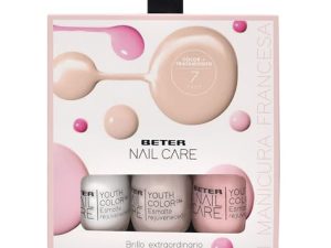 Beter – Pack de 3 Esmaltes Manicura Francesa, Nail Care, Pintauñas, Esmalte de uñas efecto gel, Larga duración y Brillo, Set Manicura Francesa, Colores Claros, Secado Rápido, Vegano, Ideal para Regalo