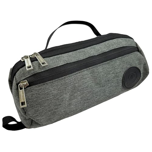 outdoorer Wash Butler S - Neceser pequeño en color gris – Neceser colgante pequeño para viajes, camping y equipaje de mano, bolsa de lavado para hombre y mujer, de material impermeable