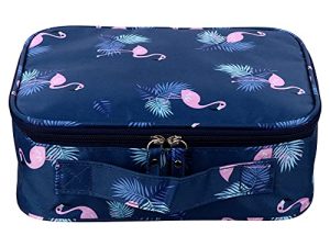 WOONEKY Bolsa De Aseo Portátil para Viaje, Grande Capacidad, Resistente Al Agua, Color Azul Oscuro, Adecuado para Mujeres y Hombres, Organizador Compacto para Artículos De Tocador