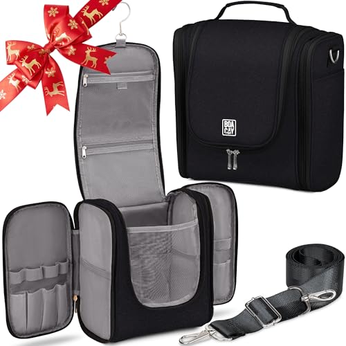BOACAY Neceser Grande para Mujer y Hombre, Bolsa de Aseo Colgante, Bolso Baño y Viaje, Organizador de Maquillaje, Kit para Cosméticos, Accesorios