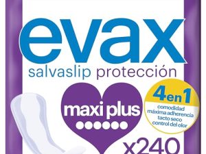 Evax Salvaslip Maxiplus, 240 unidades, Protección, Comodidad y Sistema No Olor